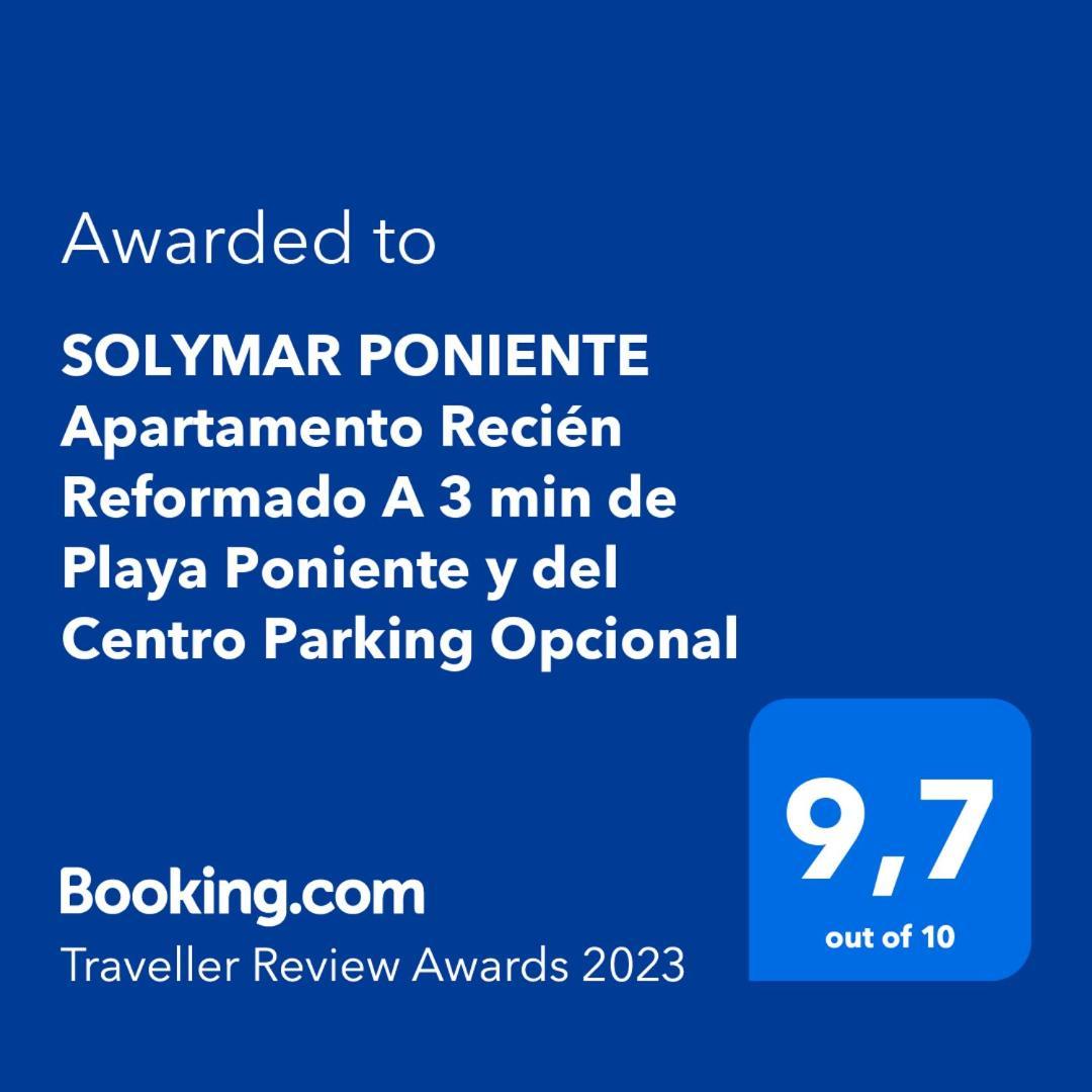SOLYMAR PONIENTE Apartamento Recién Reformado A 3 min de Playa Poniente y del Centro Parking Opcional Benidorm Esterno foto